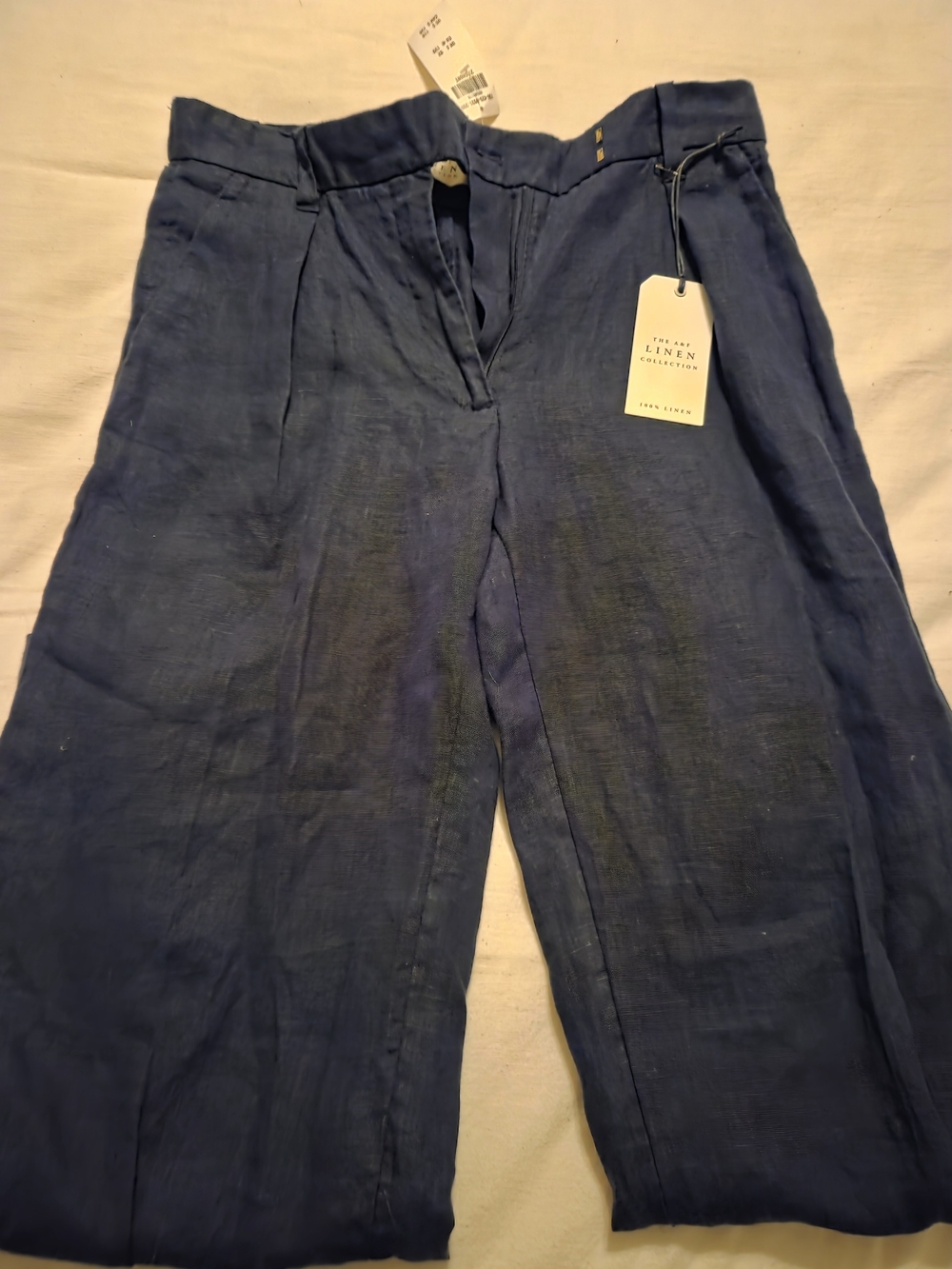 Navy Linen Pants